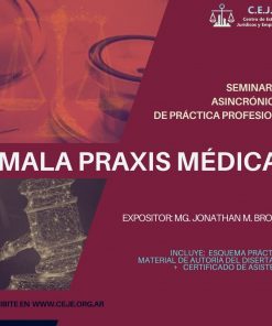 Seminario asincrónico sobre mala praxis médica