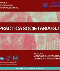 Seminario asincrónico sobre práctica legal ante la Inspección General de Justicia