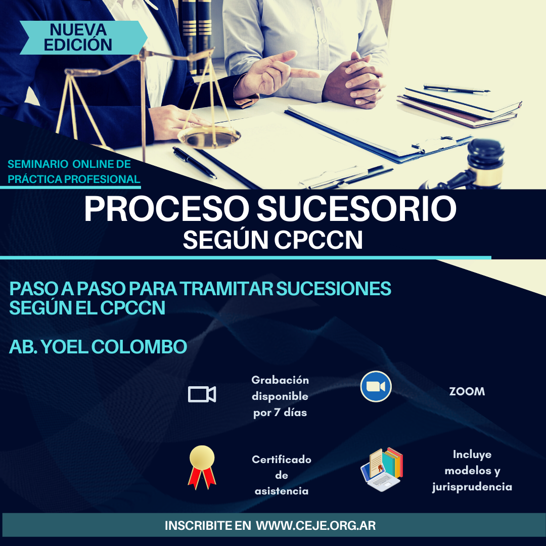 Proceso Sucesorio Según El CPCCN - Centro De Estudios Jurídicos Y ...