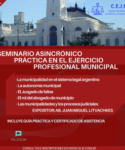Seminario Asincrónico Práctica en Derecho Municipal