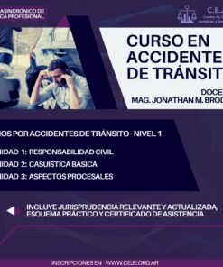 Curso asincrónico - Nivel 1 de juicios por accidentes de tránsito