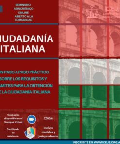 Seminario Asincrónico de Ciudadanía Italiana